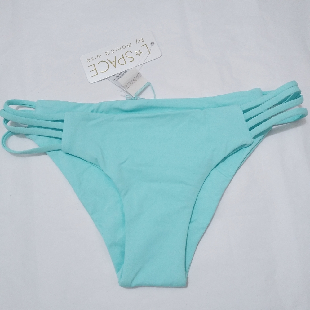 L*space low down bikini bottom mint Lagoon color